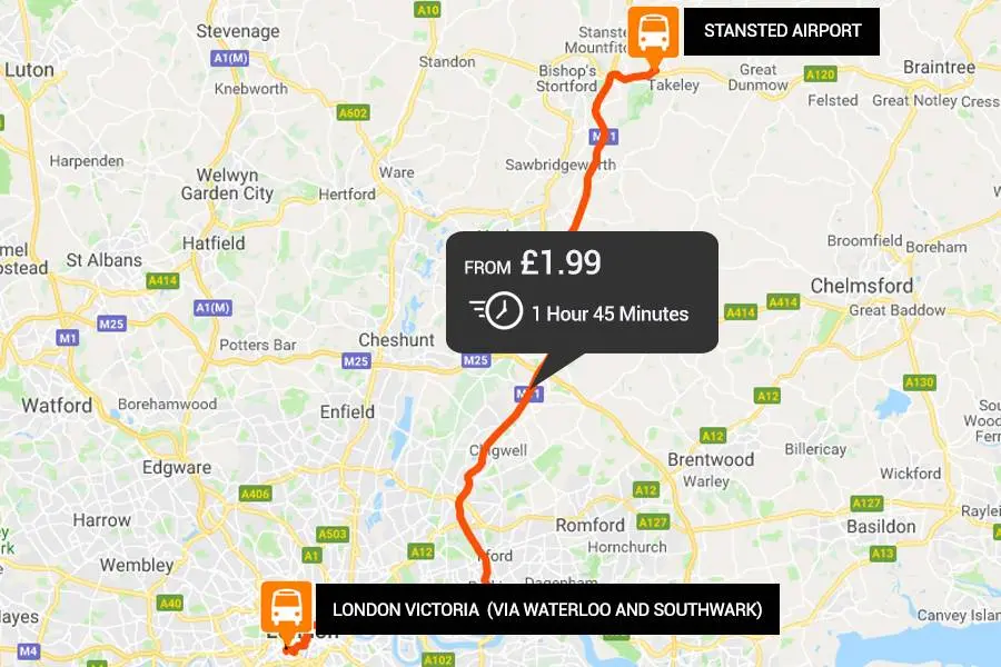 airport transfer stansted to london