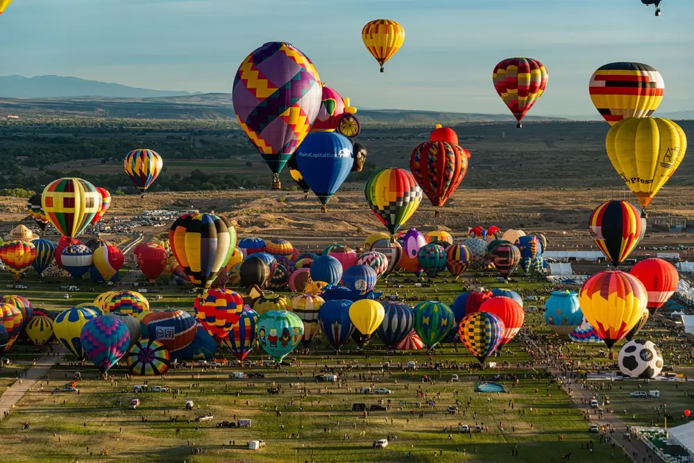 hot air balloon rides in albuquerque