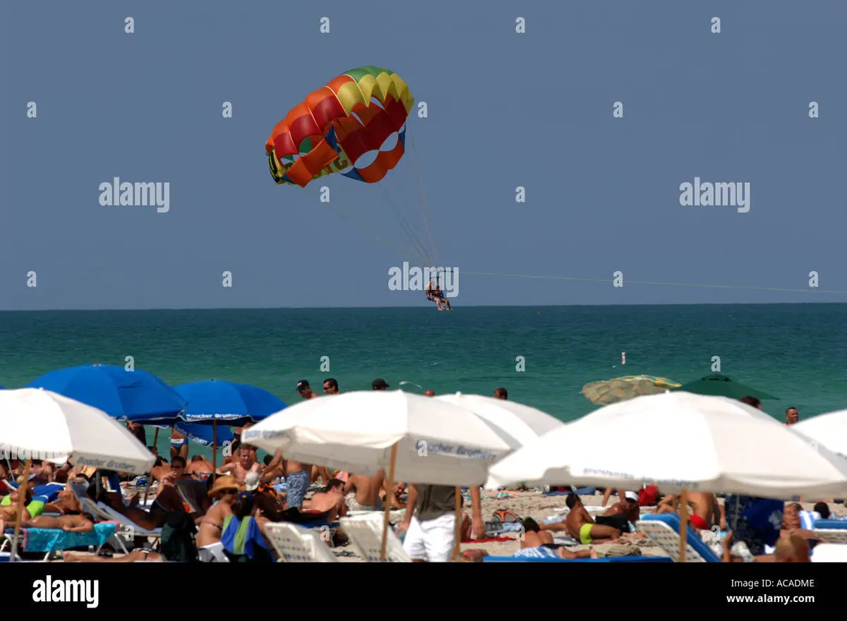 Chill Views: Paragliding Over Miami's South Beach